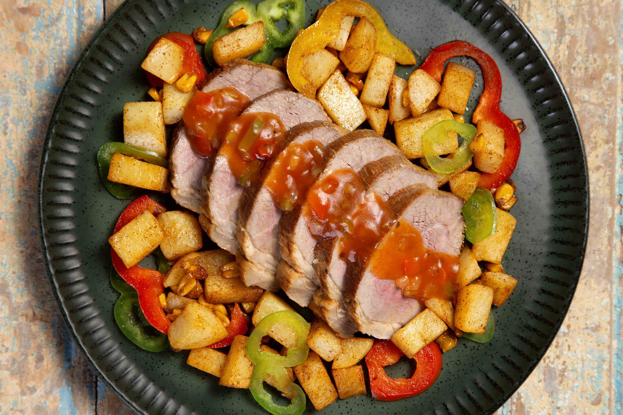 Eye Round Roast with Chipotle Sauce