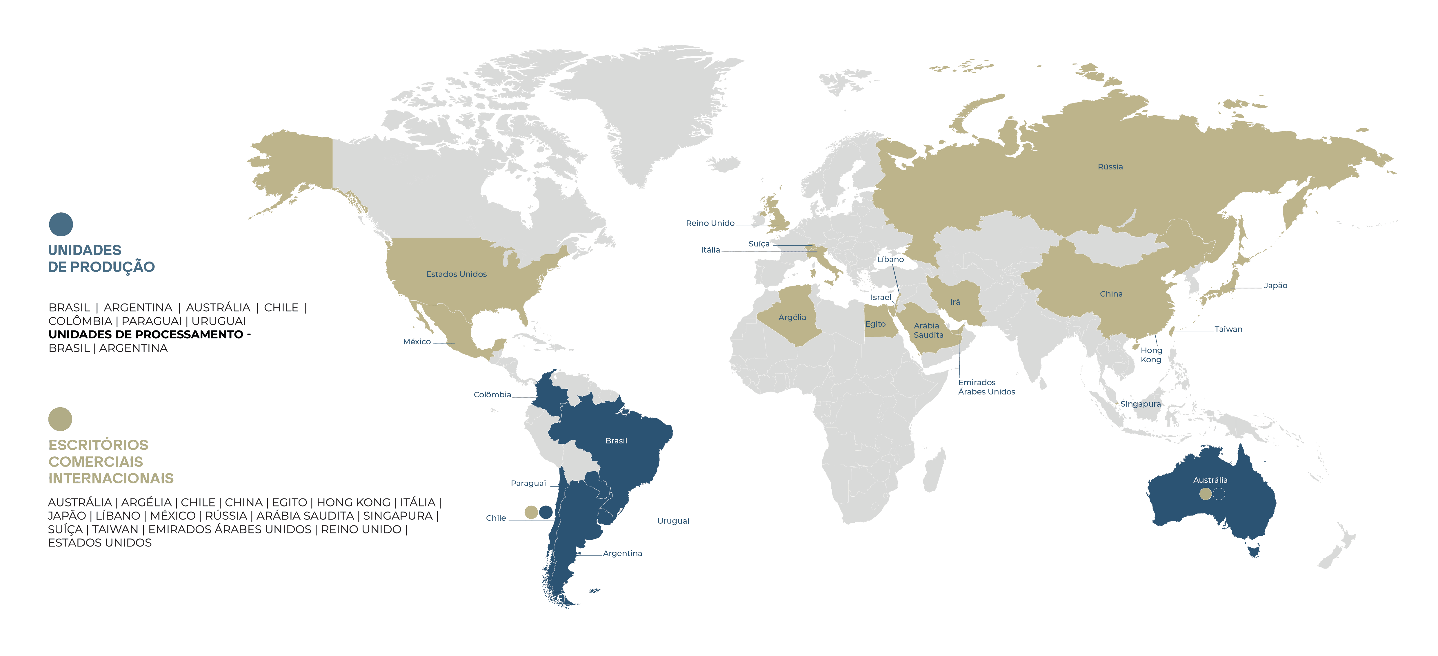 Mapa Unidades e Escritórios